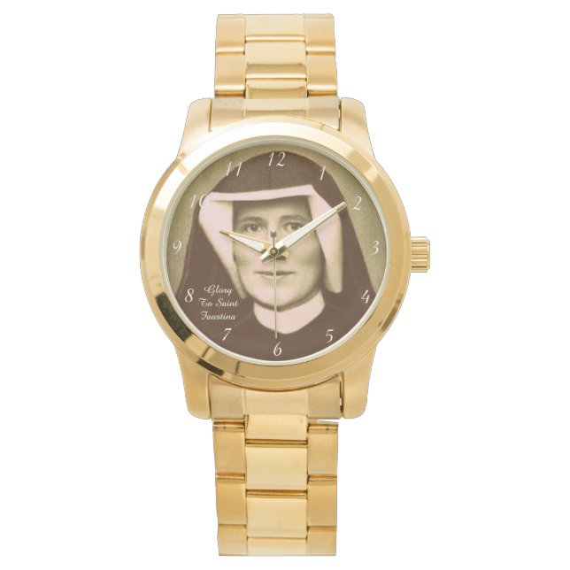 glory to saint faustina watch (Front)