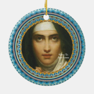 Glory To Saint Teresa Ceramic Tree Decoration