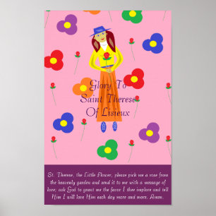Glory To Saint Therese Of Lisieux Poster