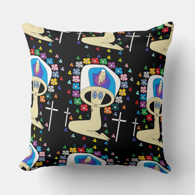 GLORY TO THE BLESSED VIRGIN MARY CUSHION (Front)