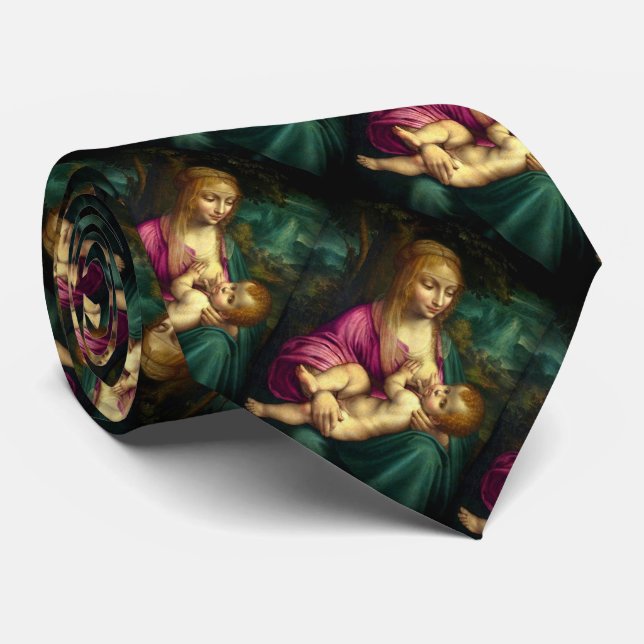 Glory To The Blessed Virgin Tie (Rolled)