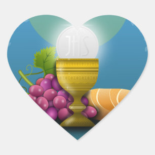 GLORY TO THE EUCHARIST HEART STICKER