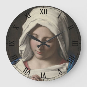 Glory To The Madonna Large Clock