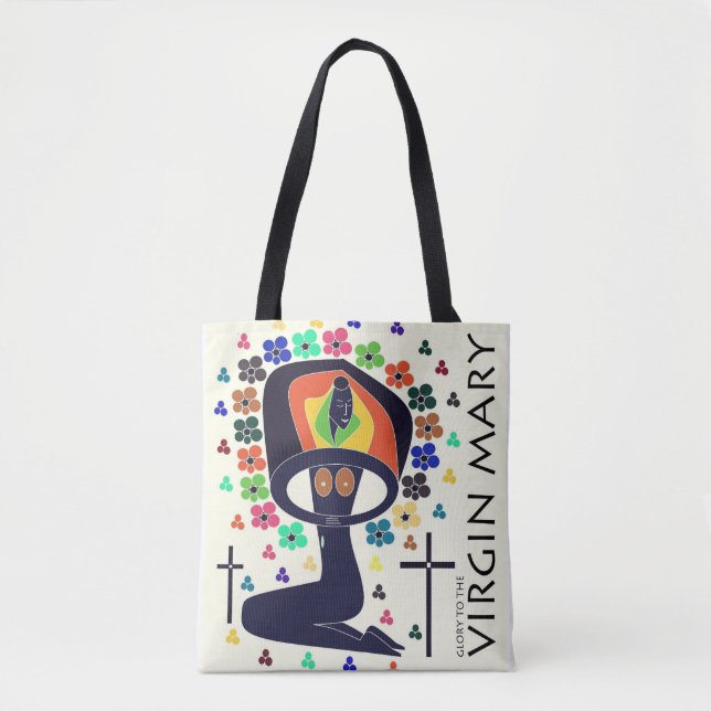 GLORY TO THE VIRGIN MARY TOTE BAG (Front)