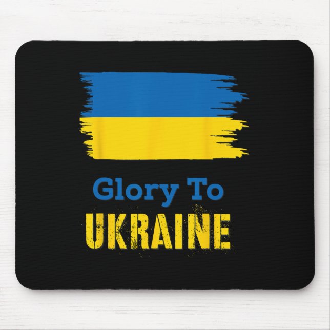 Glory To Ukraine 6  Mouse Pad (Front)
