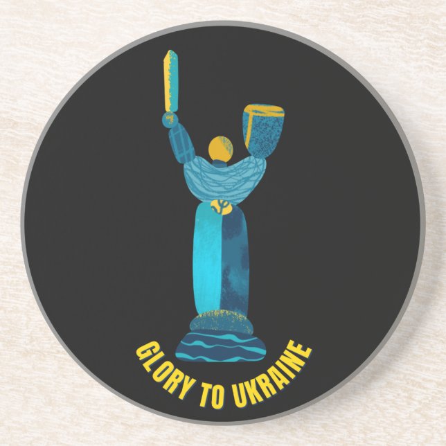 Glory To Ukraine Motherland Monument  Coaster (Front)
