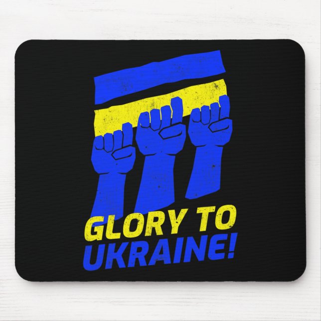 Glory To Ukraine Shirt  Mouse Pad (Front)