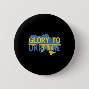 Glory To Ukraine Slava Ukraini 6 Cm Round Badge