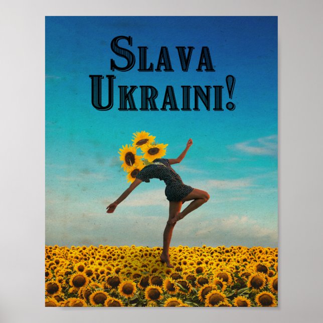 Glory to Ukraine! Slava Ukraini! Poster (Front)