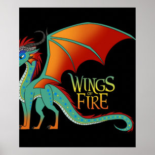 Glory wings dragon fire ffantasy movie art classic poster
