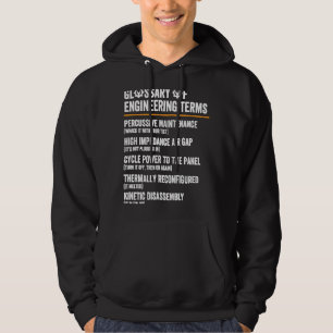 Glossary of Engineering Terms  Engineer Definition Hoodie