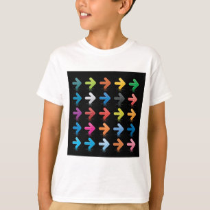Glossy Arrows Set Vibrant Directional Pointers T-Shirt