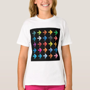 Glossy Arrows Set Vibrant Directional Pointers T-Shirt
