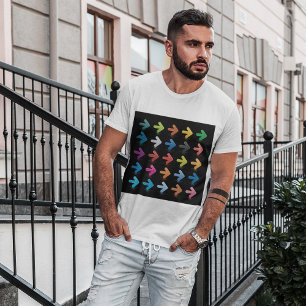 Glossy Arrows Set Vibrant Directional Pointers T-Shirt