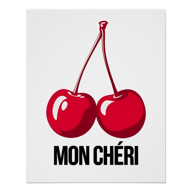 Glossy Art Poster Mon Chéri - Cherry Art  (Front)