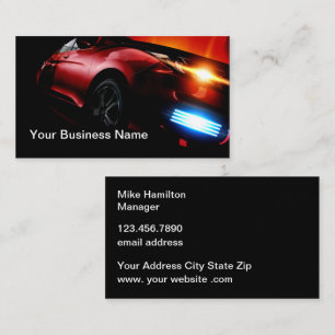 Glossy Automotive Business Cards