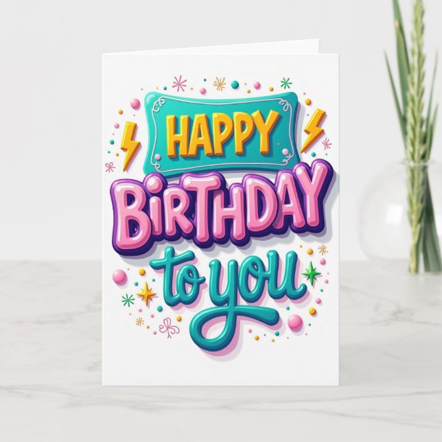 Glossy Birthday Card (Front)