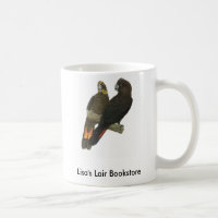 Glossy Black Cockatoo Pair Bookstore Promo