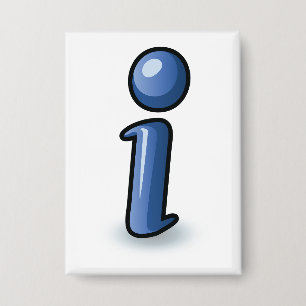 Glossy Blue Information Icon Symbol