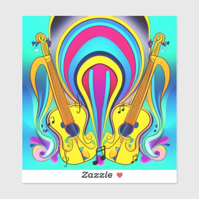 GLOSSY CANVAS OF GUITARS (Sheet)