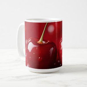 Glossy Cherries Red Syrup Fantasy Coffee Mug