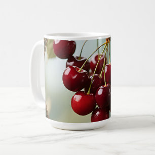 Glossy Cherries Vintage Coffee Mug