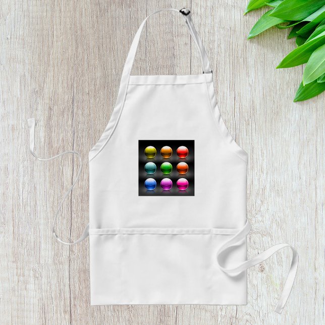 Glossy Colourful Sphere Icons Abstract Balls  Standard Apron (Creator Uploaded)