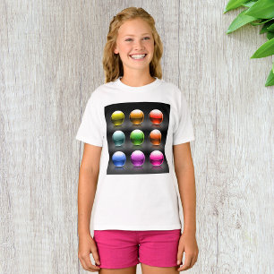 Glossy Colourful Sphere Icons Abstract Balls  T-Shirt