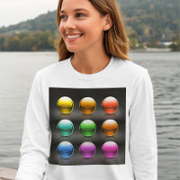 Glossy Colourful Sphere Icons Abstract Balls 