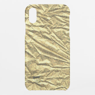 Glossy gold foil iPhone XR case
