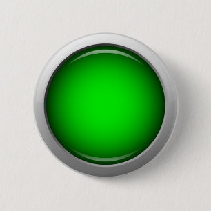 Glossy Green Round 6 Cm Round Badge