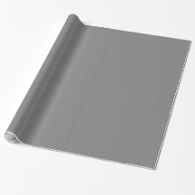 Glossy Grey Solid Colour Wrapping Paper