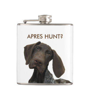 Glossy Grizzly Apres Hunt shot bottle Hip Flask