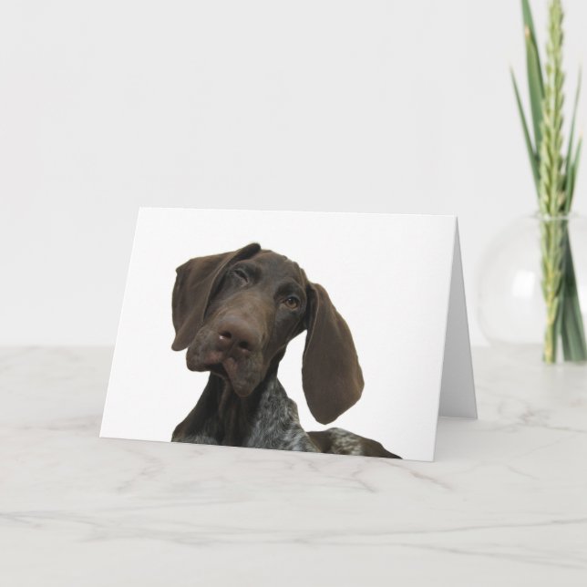 Glossy Grizzly Greeting Card (Front)