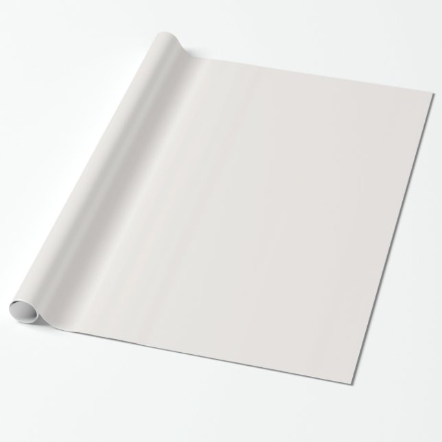 Glossy Isabelline White Wrapping Paper (Unrolled)
