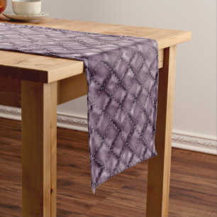 Glossy Leather Texture Long Table Runner