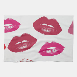 Glossy Lips Tea Towel