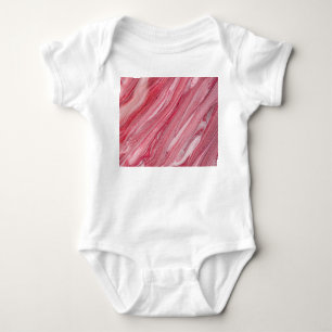 Glossy Nail Polish: Textured Background Baby Bodysuit