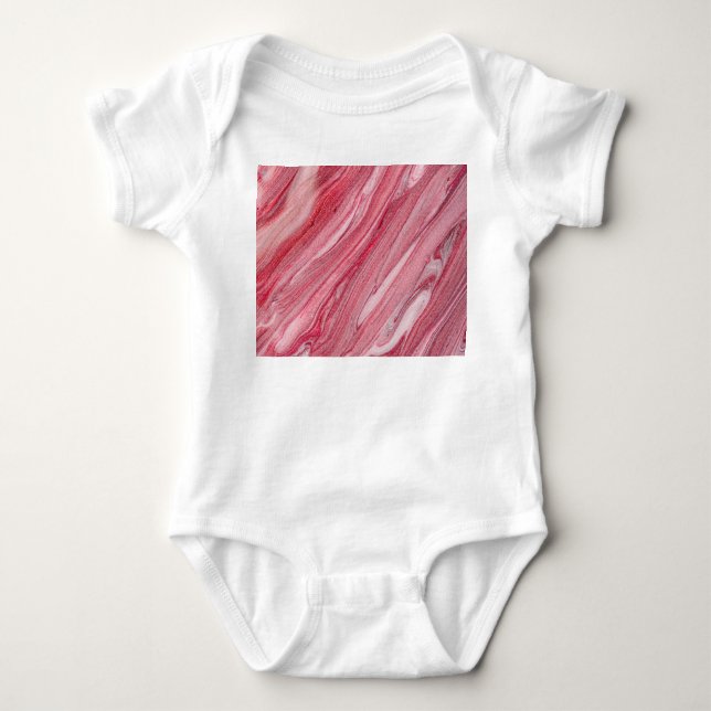 Glossy Nail Polish: Textured Background Baby Bodysuit (Front)