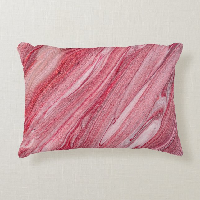 Glossy Nail Polish: Textured Background Decorative Cushion (Front)