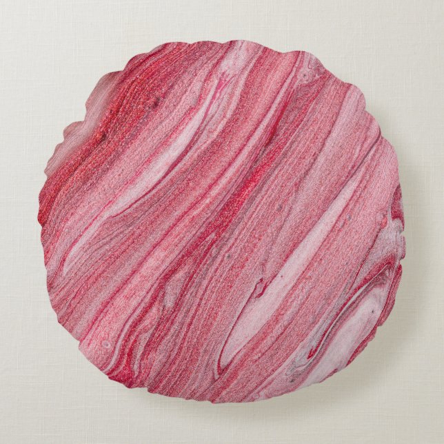 Glossy Nail Polish: Textured Background Round Cushion (Front)