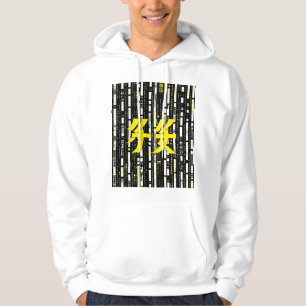 Glossy Pink Donut with Dark Sprinkles Hoodie