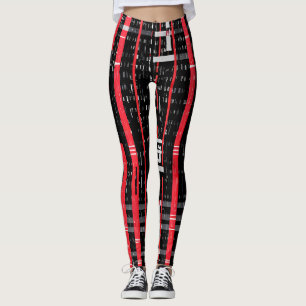 Glossy Pink Doughnut with Dark Sprinkles Leggings