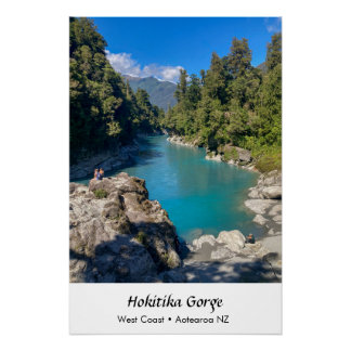 Glossy Poster of Hokitika Gorge, NZ