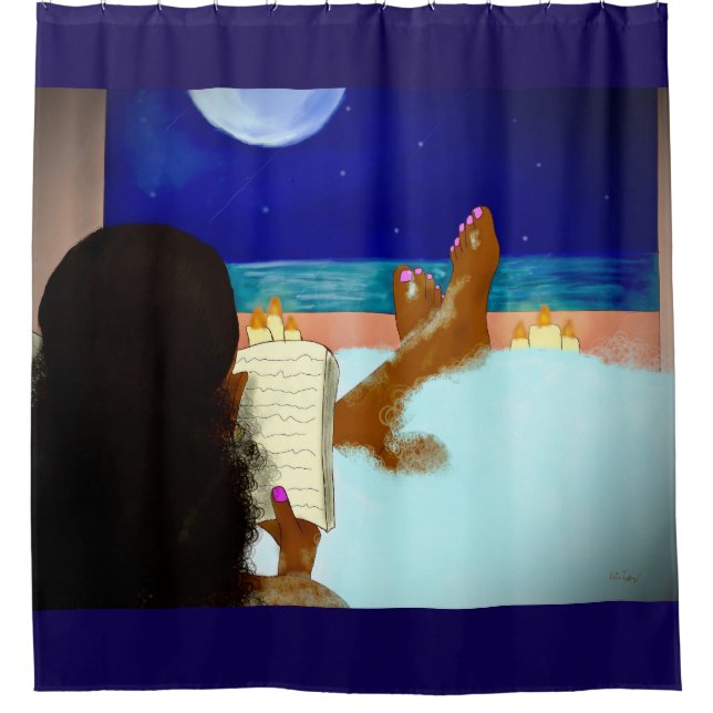 Glossy Poster Shower Curtain (Front)