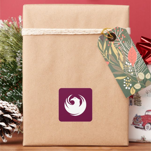 Glossy Poster Square Sticker (Holiday)