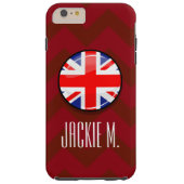 Glossy Round UK English Flag Case-Mate iPhone Case (Back)
