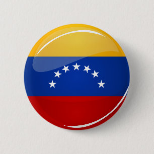 Glossy Round Venezuela Flag 6 Cm Round Badge