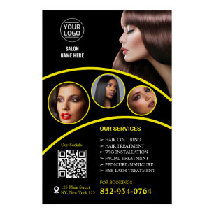 Glossy Salon Business Services  Poster