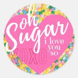 Glossy Sticker - Oh Sugar - Valentine's Day